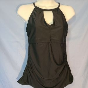 Black tankini top